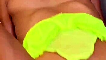 Real amateur pov threesome backstage after wet shower cum swap