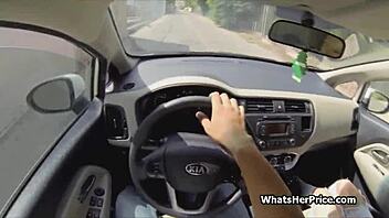 pickup short haired blonde cutie bent over fucked hard outdoor cash