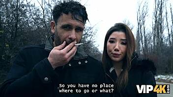 Vip4k. Girlfriend Flashes Perfect Tits To Pay Back Boyfriend