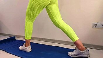 wanna free fuck this athletic gymnast's shaved pussy and big ass?