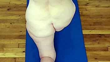 jerk off now to this hot milf's naked yoga poses