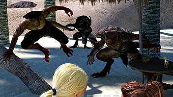 blonde beach shaved pussy slut craves cumshot playtime