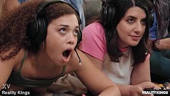 gamer girls switch to co-op pounding pov