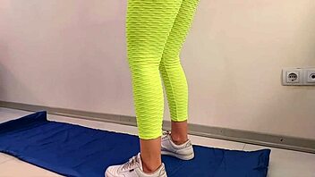 wanna free fuck this athletic gymnast's shaved pussy and big ass?