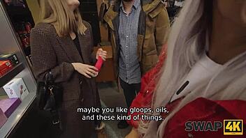 i met fibi euro in sex shop fucked threesome with veronica leal