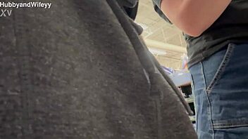 i love playing public with hubby risky outdoor fun