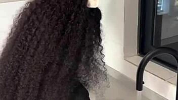 Ebony Maid Caught Masturbating, Rides Boss Big Cock