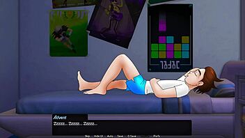 Chubby Milf Teacher Teases Huge Tits In Game Remake