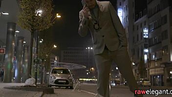 Euro babe spitroasted in interracial anal creampie! Wow