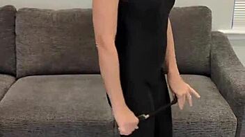 Black Bodysuit Hugs Ass in Shiny Hunter Boots