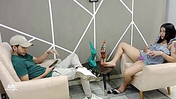 horny stepsis seduces big cock pov suck then juicy pussy lick