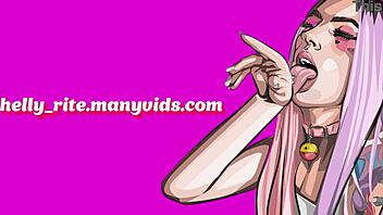 tattooed slut rides dildo deep in her tight shaved anal shower