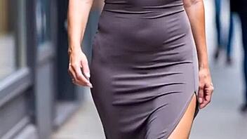 Busty milfs bounce massive natural tits braless public compilation