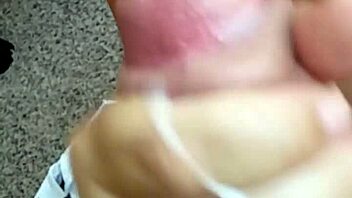 sloppy wife gags on huge cock spitting messy loads everywhere