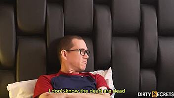 part 1 fucking petite redhead with natural tits next to sleeping man in bed