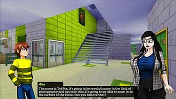 Chubby Milf Teacher Teases Huge Tits In Game Remake