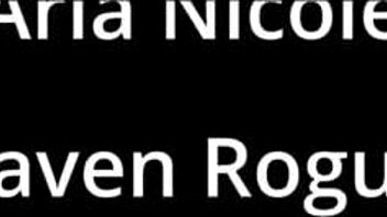 raven rogue teases aria nicole's feet in playful backstage massage session