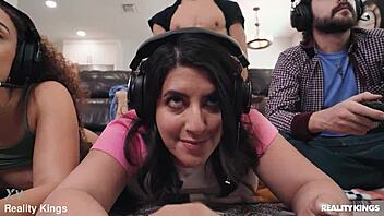 gamer girls switch to co-op pounding pov