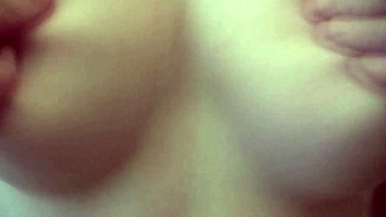 Genevive tears fishnet pantyhose grinds tight pussy on cock during sensual homemade massage