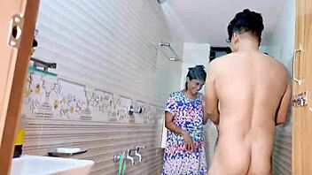 shower threesome anal with skinny shaved teens rough doggystyle ride!