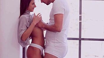 pushing two fingers boldly deep into girlfriend's tight ass hole