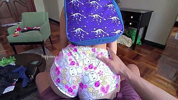 cutie college coeds twerk and tease with lap dances