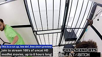 Michelle Anderson Fucked Hard Twice While Giving Gloves Handjob!