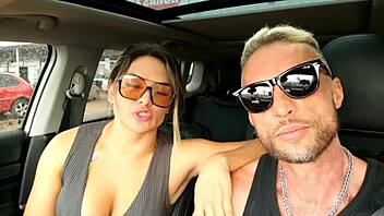 just a quick roadside interview then i fuck her ass creampie