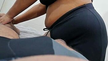 Ever caught a sneaky happy ending handjob on cam?