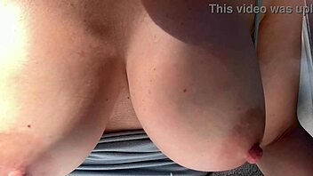 hey big tits milf artemisia bounces boobs outdoor horny af 🔥🍒