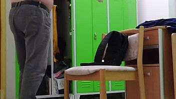 Hey, watch me strip at work in sexy socks and shoes!