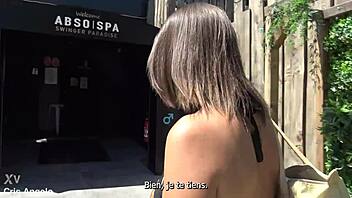 Kyara Nyx tours Abso Spa swinger club with steamy French passion and group play