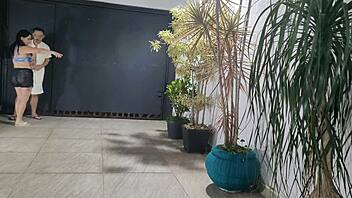 garage fuck with neighbor while hubby showers?