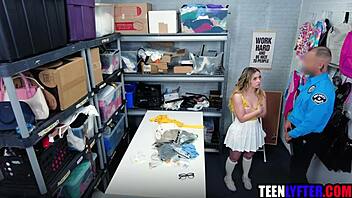 tiny shoplifter teen stripped searched and pounded hard