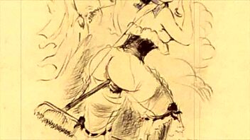 Detailed Vintage Erotic Retro Antique Drawings