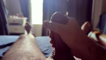 Masturbating Close-Up with Monster Cock as Sun Rays Hit Bedroom Window