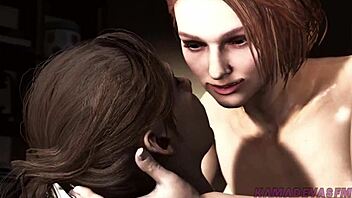 jill and claire grind in lesbian fingering frenzy