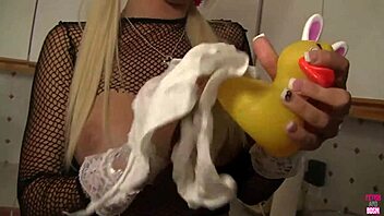 Hey long legs blonde maid, take this dick as house cleaning payment?