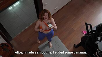 intense fitness pounding with skinny slut and athletic bitch