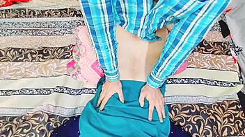 desi wife moans in rough doggystyle anal as husband stretches her tight hole