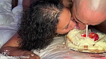 labelladiablax takes king noire's bbc while hubby films deep!