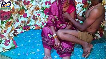 desi beauty rocks red saree during hot session claire vais