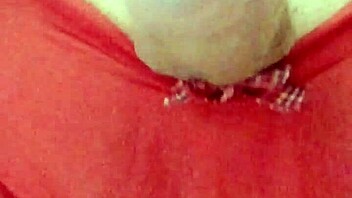 Amateur Webcam Thong Tease Plays with Hard Cock Boldly