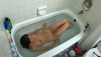 Candy Cruise Gags on Cock in Bathtub Choke