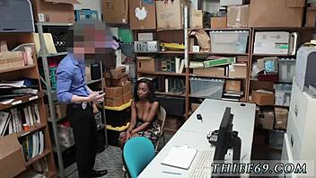 Black Police Uniform Licks Pussy In Interracial Fantasy