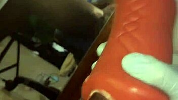 Stockinged Slave Deepthroats Huge Toy Nasty In Dorm