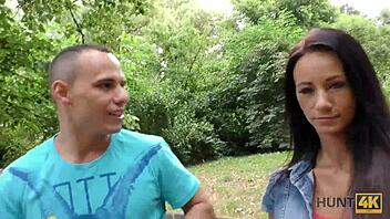 Hunt4k guy lets stranger bang his cute Czech gf Liliane for cash 💦😏