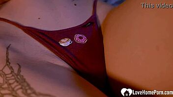 Tattooed skinny cleaning lady teases then takes hardcore doggystyle