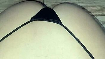 first time anal creampie with boyfriend ends in cum on my big natural tits