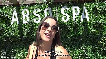 Kyara Nyx tours Abso Spa swinger club with steamy French passion and group play